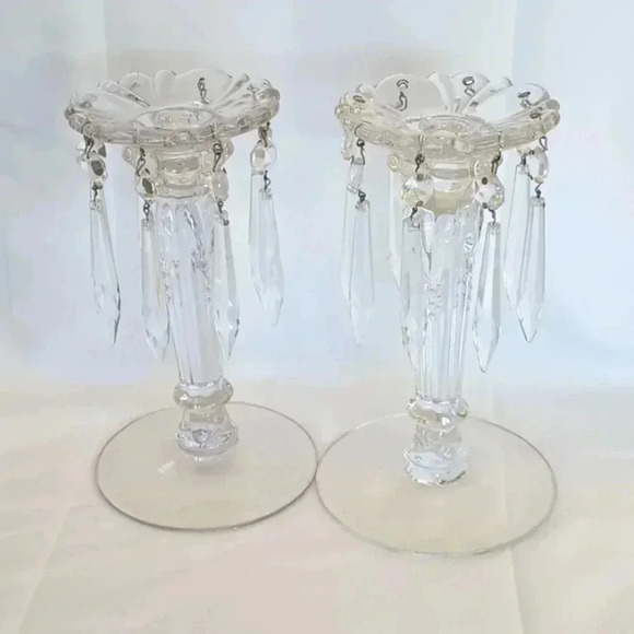 Vintage Other - Vintage crystal chandelier candlesticks